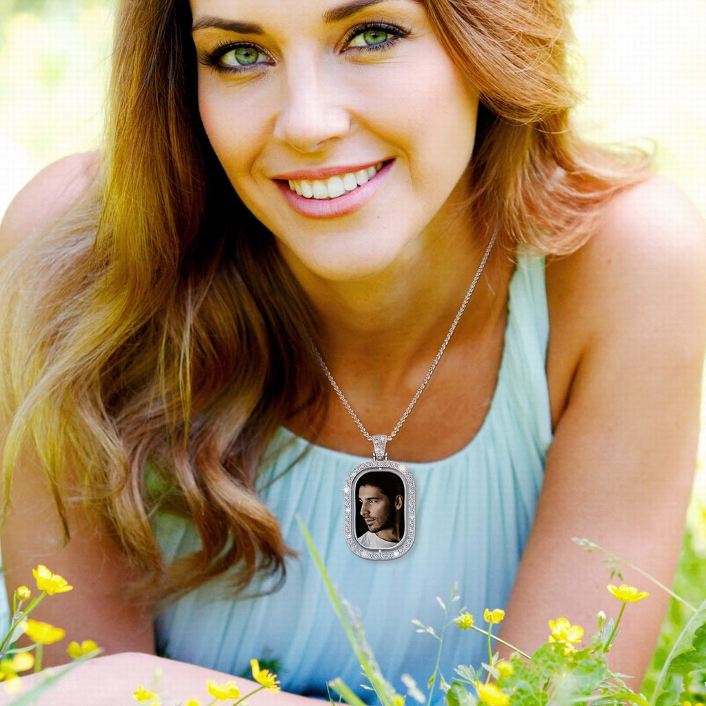 (1) One Pendant "Bottom" or "Top" Comical Gay Pride Black Dog Tag Necklace. Men's LGBTQ Gay Pride Jewelry