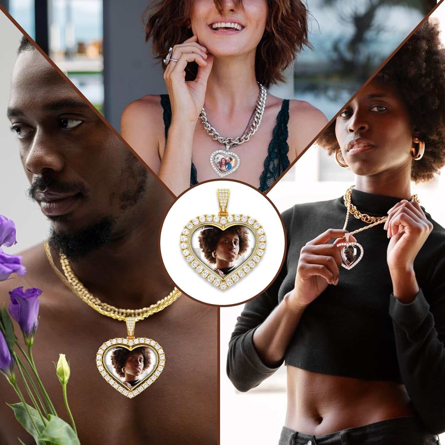 925 Sterling Silver Personalized Custom Name Necklace with Figaro Chain, Birthday Gift For Her, Nameplate Jewelry for Women