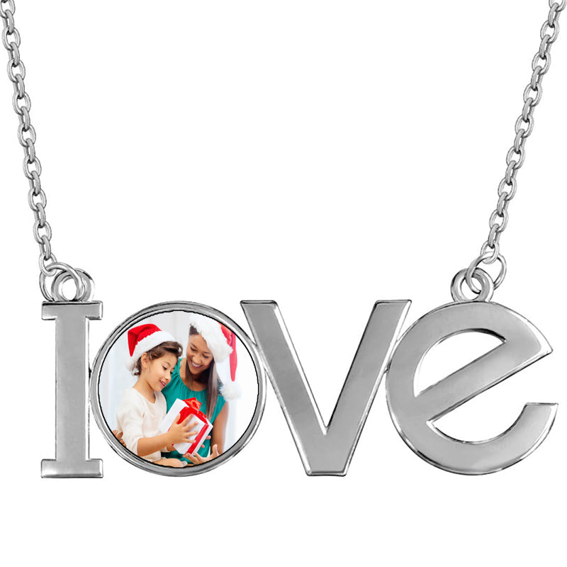 /Silver Puffy Letter Necklace for Men - Hip-Hop Cuban Chain with AAA Zirconia Ice Cube Pendant, 17.7"+1.97" Adjustable Length